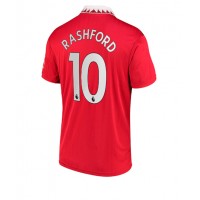 Manchester United Marcus Rashford #10 Fotballklær Hjemmedrakt 2022-23 Kortermet